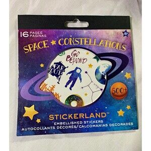 Stickerland Space Constellations Sticker Book 16 Pages 500+ Stickers ST1340